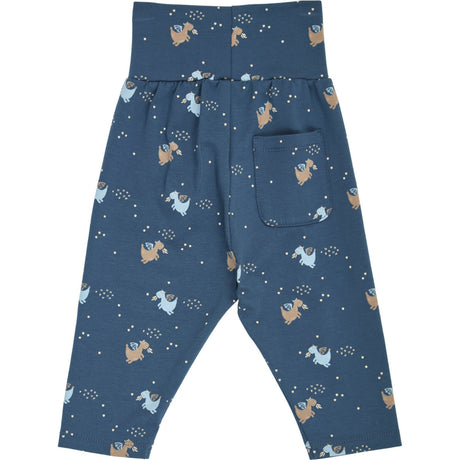 Müsli Navy/ Soft Blue/ Walnut Storybook Byxor Baby