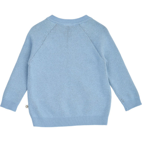 Müsli Soft Blue Storybook Stickad Jacquard Sweater Baby