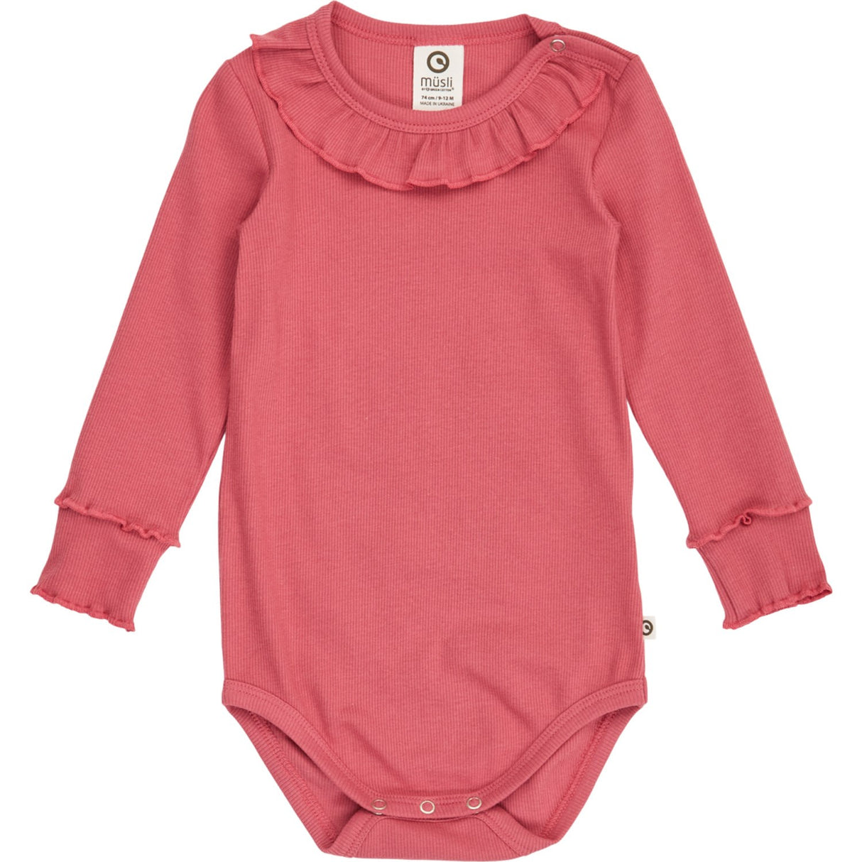 Müsli Baroque Rose Cozy Me Rib Frill Krage L/S Body