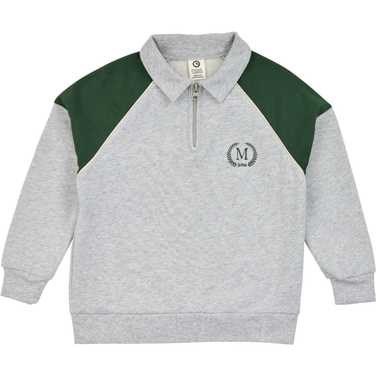 Müsli Pale Greymarl Superfan Sweat L/S Zip Pikétröja