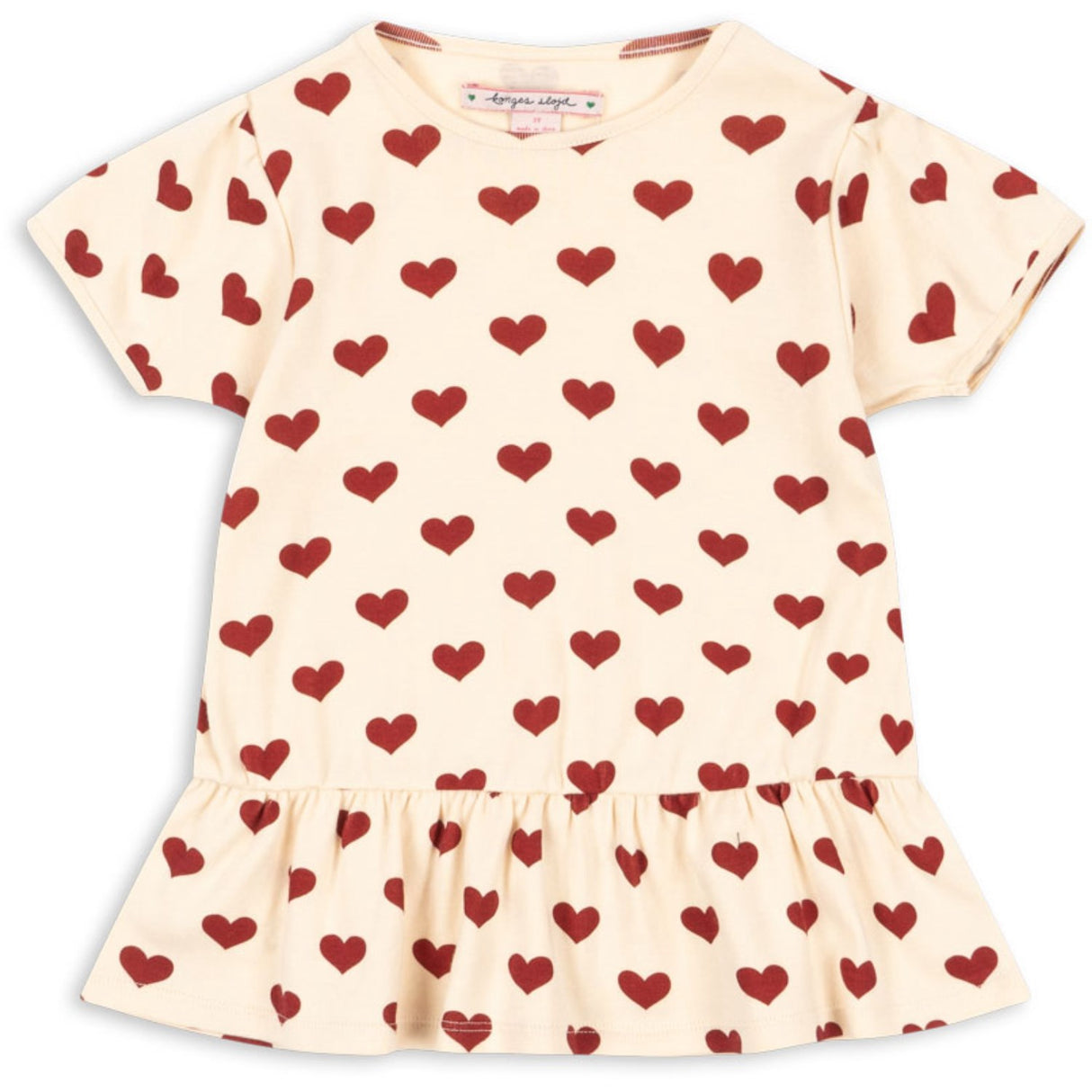Konges Sløjd Amour Rouge Basic Frill Tee Gots