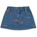 Konges Sløjd Ma Grande Cerise Denim Magot Printed Kjol Gots