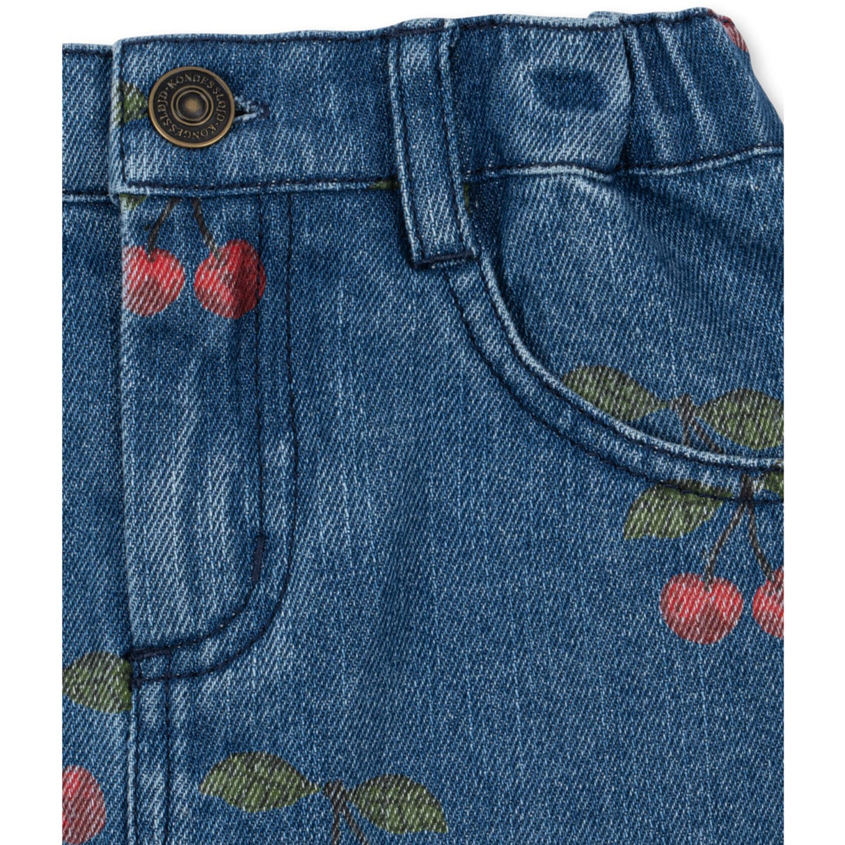 Konges Sløjd Ma Grande Cerise Denim Magot Printed Kjol Gots