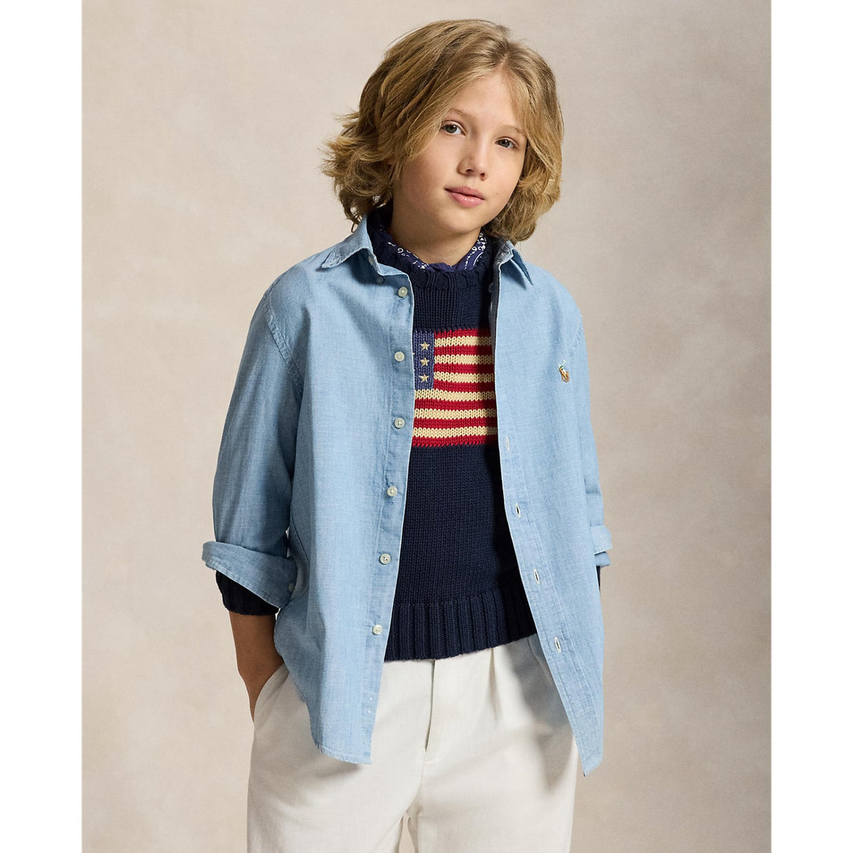 Polo Ralph Lauren Lt Blue Sport Skjorta