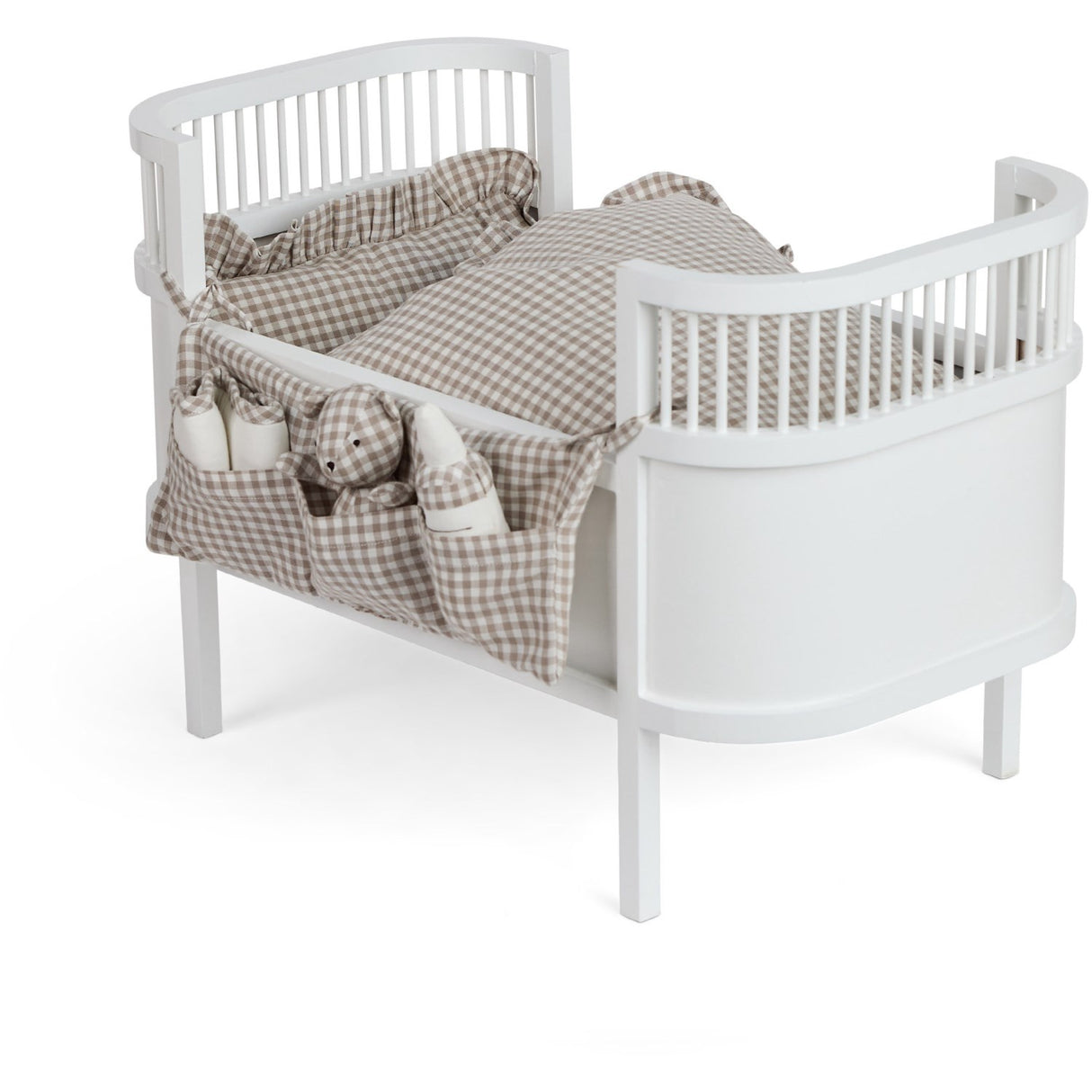 Smallstuff Delicate Nature Gingham Förvaring Med Accessories Til Dukkeseng