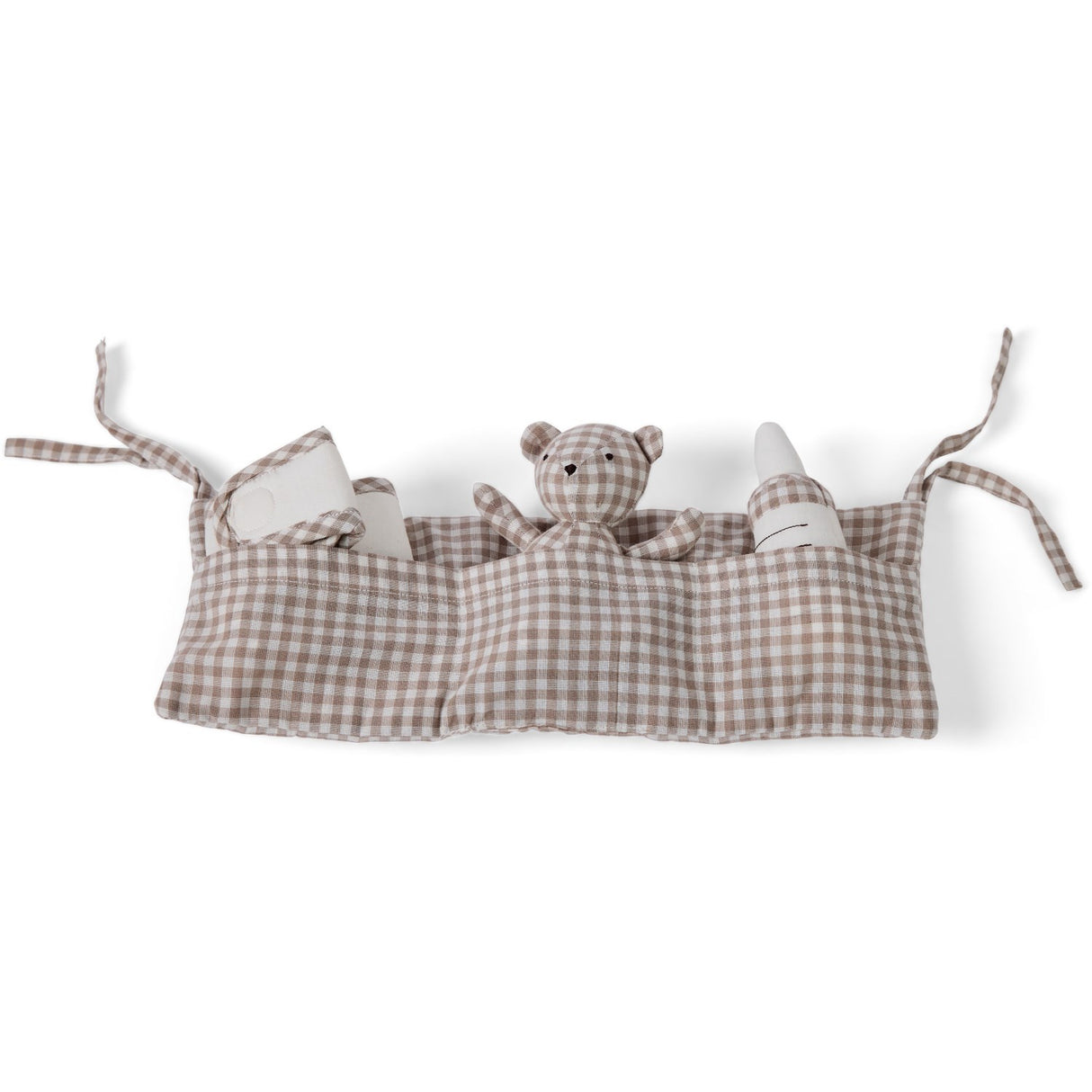 Smallstuff Delicate Nature Gingham Förvaring Med Accessories Til Dukkeseng