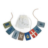 Smallstuff Blue Fødselsdagsbanner 1-9 År
