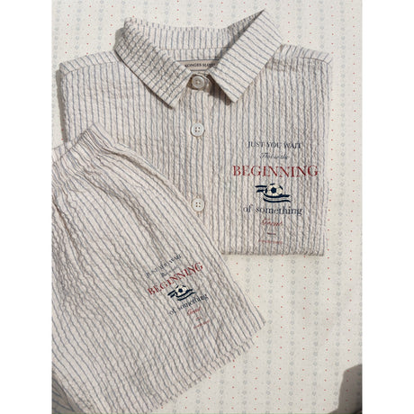 Konges Sløjd Tradewinds Stripe Elliot Ss Skjorta Gots