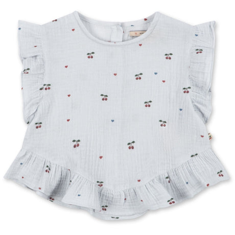 Konges Sløjd Cherry Blue Coeur Coco Topp Gots