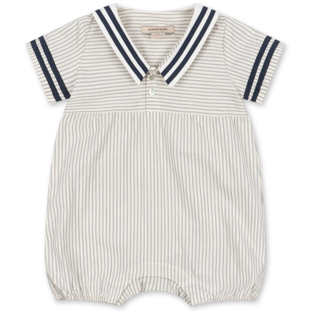 Konges Sløjd Bleu Stripe Allie Sailor Romper Gots