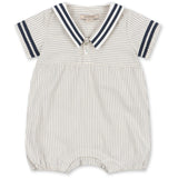 Konges Sløjd Bleu Stripe Allie Sailor Romper Gots