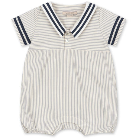 Konges Sløjd Bleu Stripe Allie Sailor Romper Gots