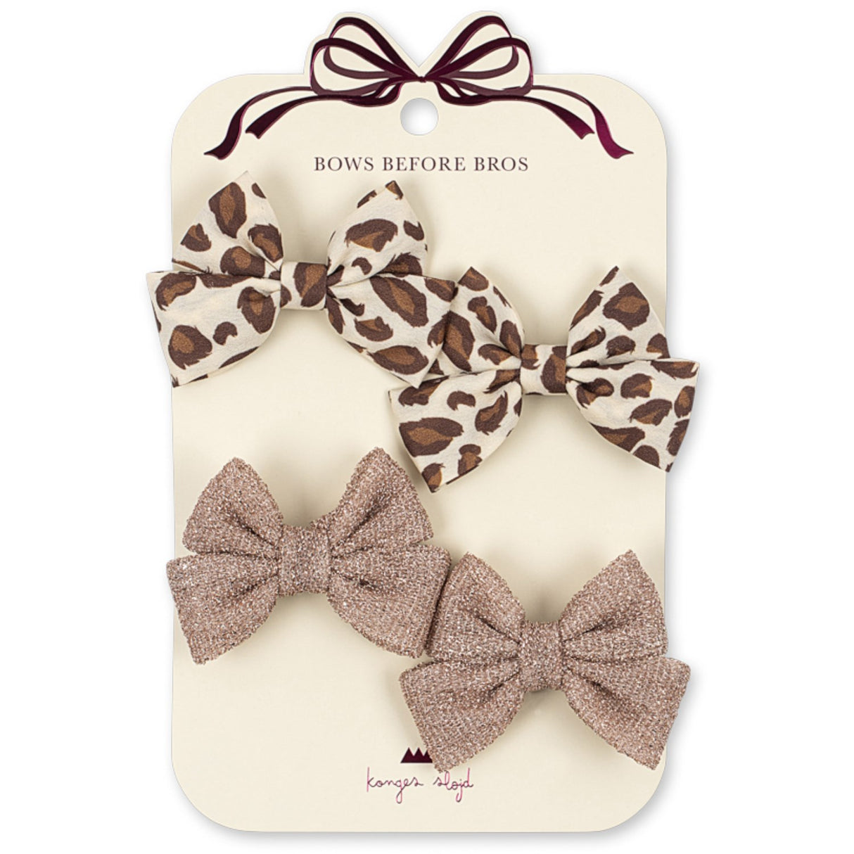 Konges Sløjd Leo/Rose 4 Pack Rosett Hair Clip