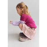 Wheat Magenta Heart Flowers Jersey Klänning S/S Anna