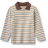 Wheat Multi Blue Stripe Pikétröja Skjorta L/S Fred