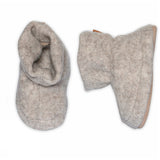 MELTON Beige Melange Wolly Textil Tossor