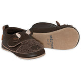 MELTON Dark Brown Buffalo Läder Tossor