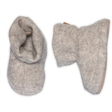 MELTON Beige Melange Wolly Textil Tossor