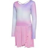 Hummel Pastel Lavender Jr Gradient Skirty Gymdräkt L/S