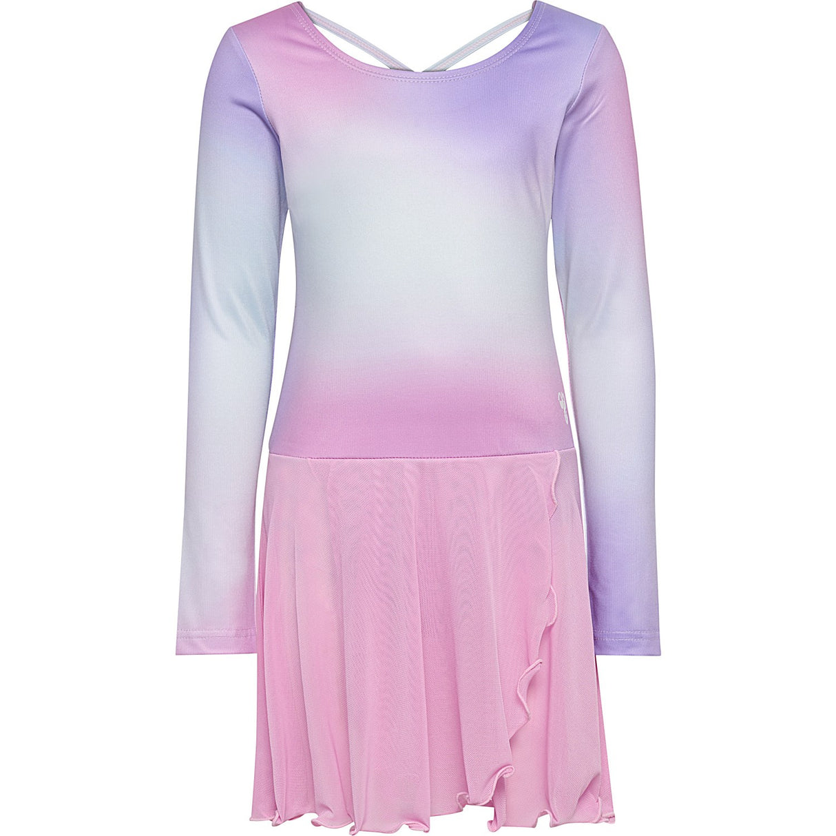 Hummel Pastel Lavender Jr Gradient Skirty Gymdräkt L/S
