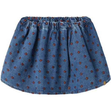 Lil'Atelier Dark Blue Denim Nmfliva Dnm Kjol 2001-Se Lil