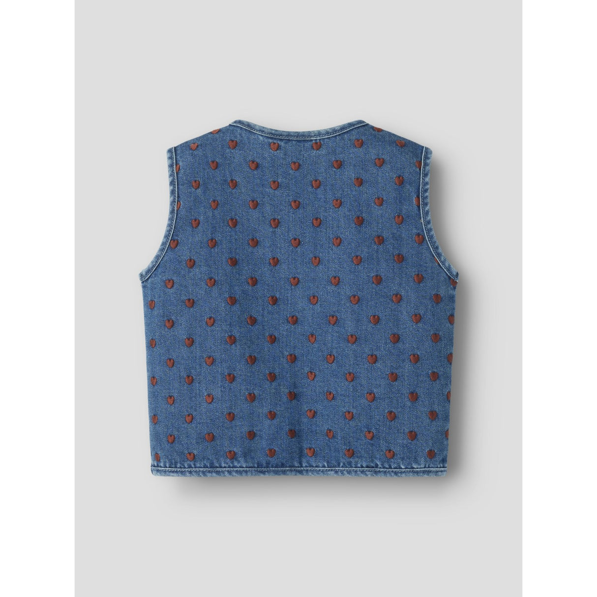 Lil'Atelier Dark Blue Denim Hearts Nmfliva Loose Dnm Väst 2001-Se Lil