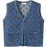 Lil'Atelier Dark Blue Denim Hearts Nmfliva Loose Dnm Väst 2001-Se Lil