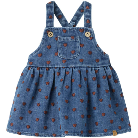 Lil'Atelier Dark Blue Denim Hearts Nbfliva Loose Dnm Skirtall 2001-Se