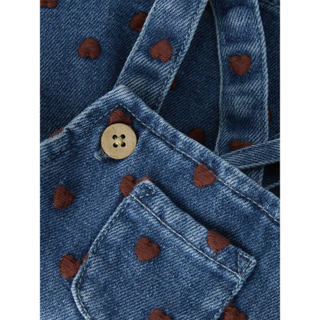 Lil'Atelier Dark Blue Denim Hearts Nbfliva Loose Dnm Skirtall 2001-Se