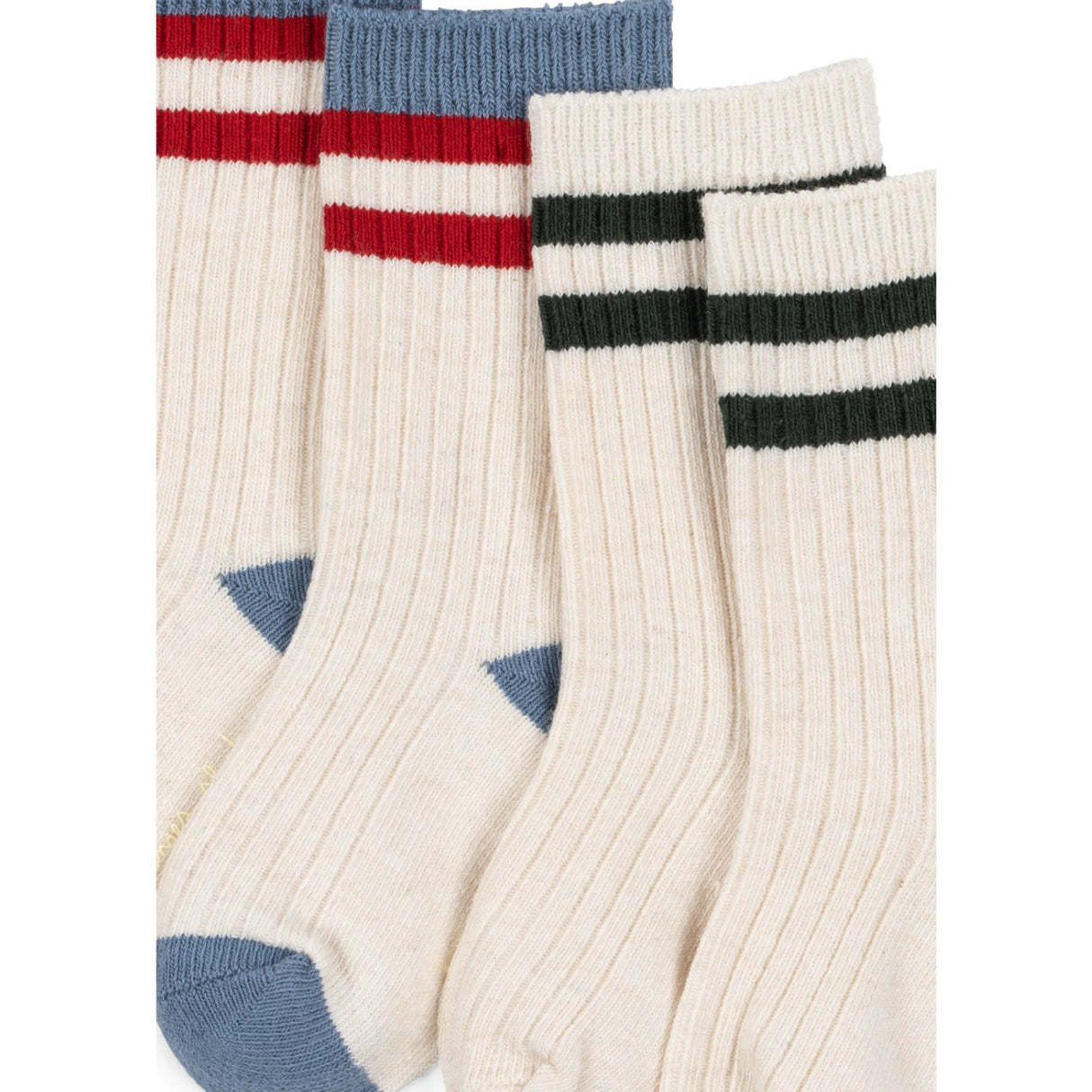 Konges Sløjd Pearl Blue 2 Pack Rib Strumpor
