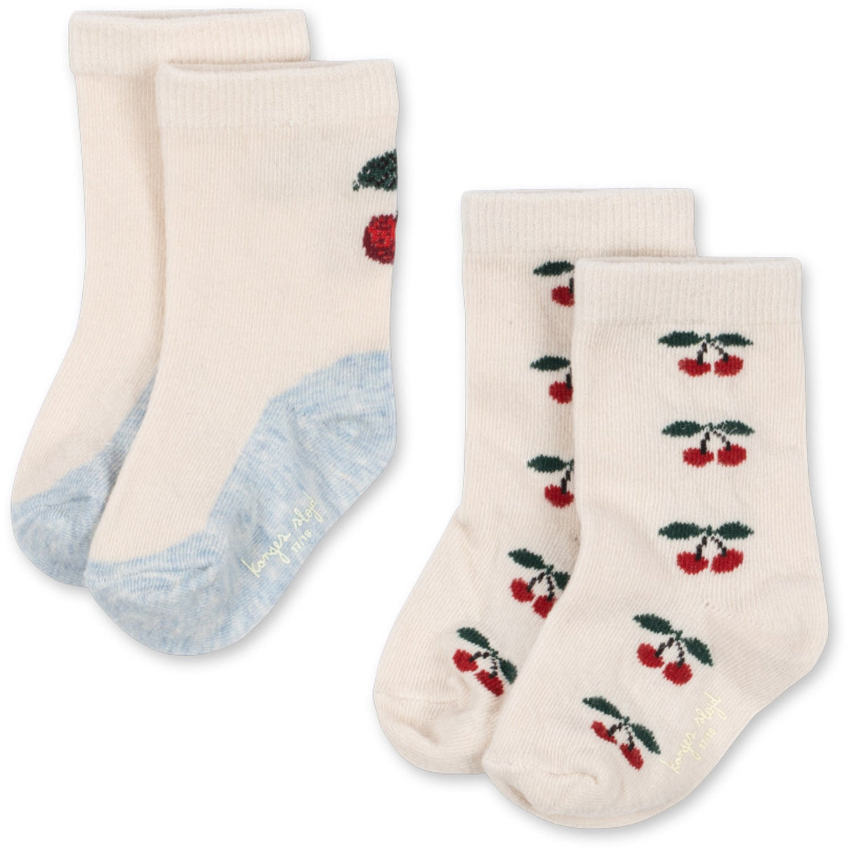 Konges Sløjd Cherry Mix 2 Pack Jacquard Cherry Strumpor