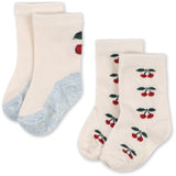 Konges Sløjd Cherry Mix 2 Pack Jacquard Cherry Strumpor