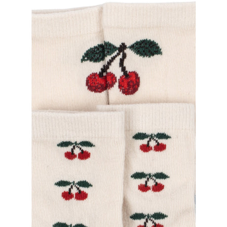 Konges Sløjd Cherry Mix 2 Pack Jacquard Cherry Strumpor