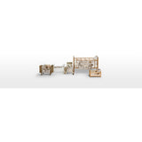 Smallstuff Delicate Nature Gingham Förvaring Med Accessories Til Dukkeseng
