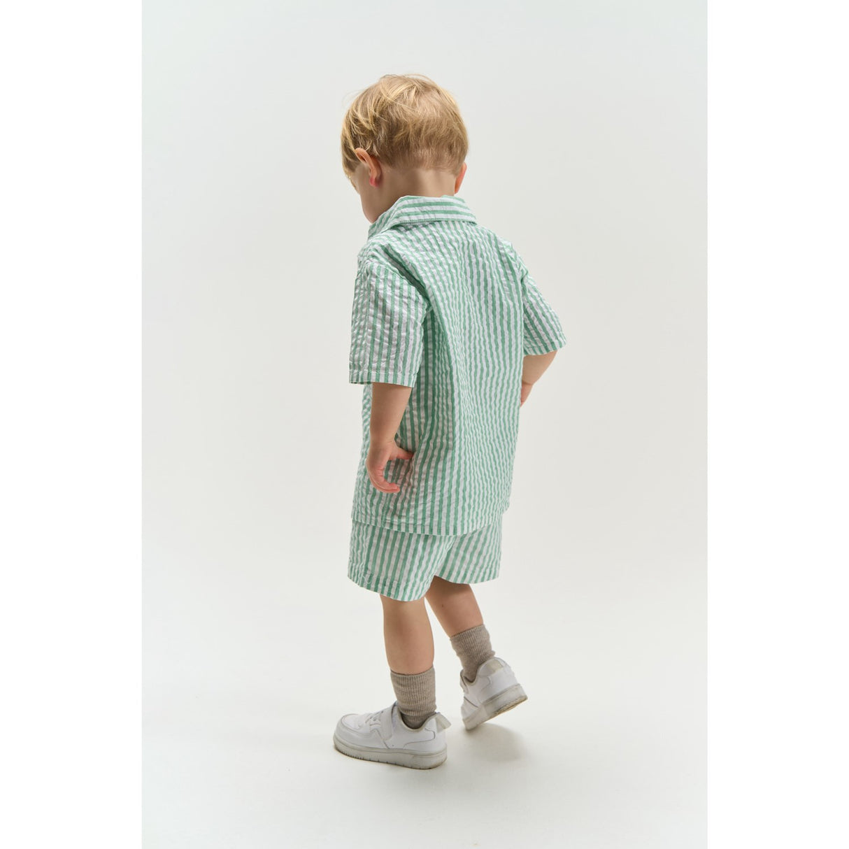 THE NEW Siblings Créme De Menthe Striped Tnsttate Shorts