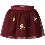 Name It Red Dahlia Reindeer Nmfveross Tyll Kjol