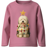 Name It Wild Rose Xmas Dog Nmfvosmas Ls Nreg Topp