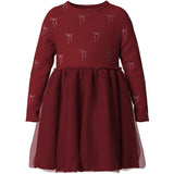 Name It Red Dahlia Nmfri Ls Klänning