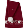 Name It Red Dahlia Hearts Nmnrismas Stickad Mössa
