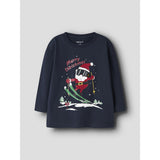 Name It Navy Blazer Nmmrispus Ls Nreg Topp