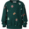 Name It Botanical Garden Christmas Nmnvohom Ls Nreg Sweat Bru