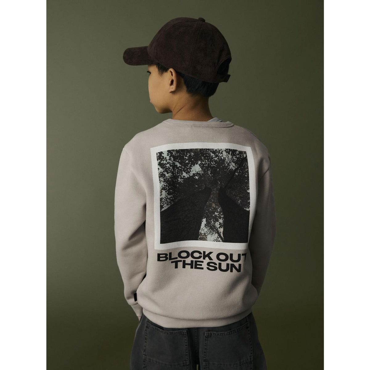 Name It Island Fossil Nkmrair Ls Nreg Sweat Bru Låda