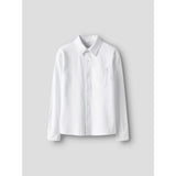 Name It Bright White Nkmron Ls Jersey Skjorta