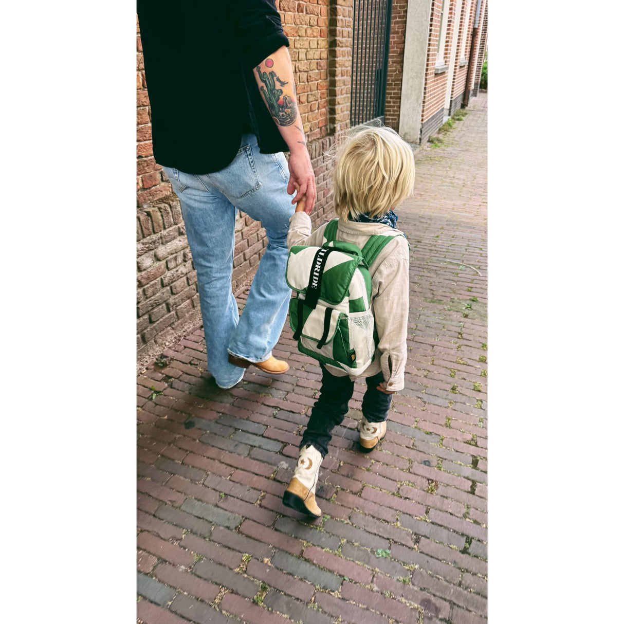 Wildride Ryggsäck Green Graphic Recycled - Kids