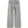 Name It Light Grey Denim Nkfrose Wide Heart Studs Jeans 2021-Za D