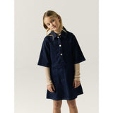 Name It Dark Blue Denim Nkfember 2/4 Dnm Glitter Klänning 1208-Lu