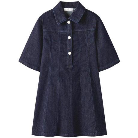 Name It Dark Blue Denim Nkfember 2/4 Dnm Glitter Klänning 1208-Lu