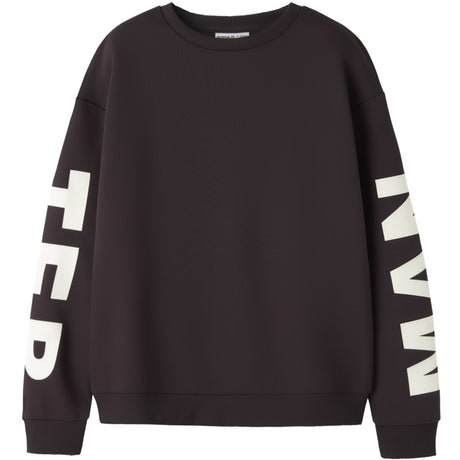 Name It Chocolate Plum Nkfnokki Ls Rlx Sweat Bru