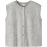 Name It Grey Melange Nkfoanja Loose Stickad Väst