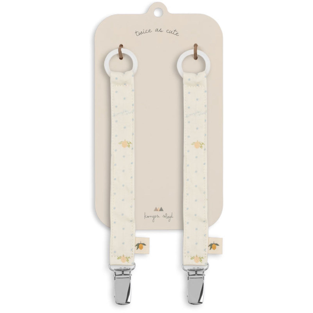 Konges Sløjd Lemon Dot 2 Pack Napp Rem
